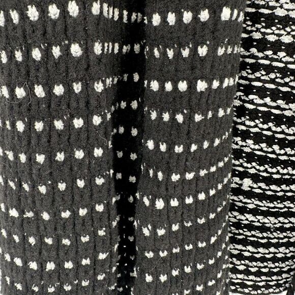 St John Nordstrom Cardigan Sweater Black Open Front Size P US 2 Wool Blend Knit - Picture 6 of 8